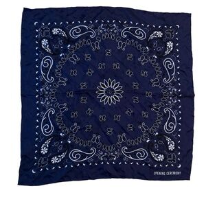 Opening ceremony 100% silk made in France bandana print oversized scarf